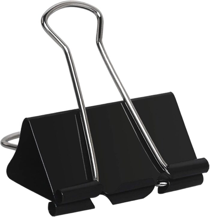 Extra Large Binder Clips 2 inch Jumbo Binder Clips 24 Pack Big Metal Paper Clamps Black